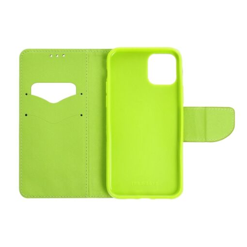 FANCY Book for XIAOMI Redmi Note 11 / 11S navy / lime – Bild 6