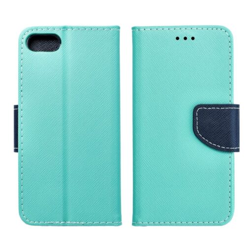 Fancy Book Case für SAMSUNG Galaxy S7 (G930) mint/dunkelblau – Bild 6
