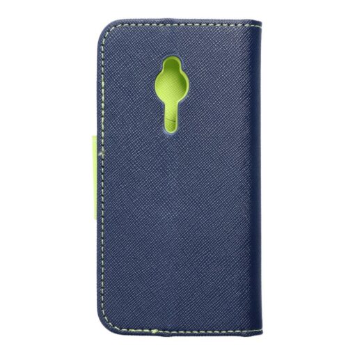 Fancy Book Case für NOKIA 230 dunkelblau/lime – Bild 3