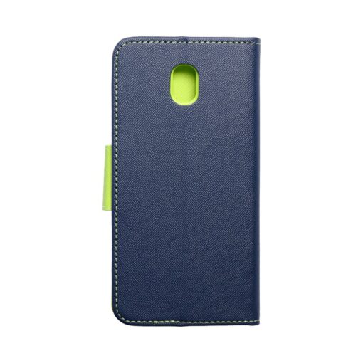 Fancy Book Case für SAMSUNG Galaxy Galaxy J5 2017 dunkelblau/limone – Bild 3