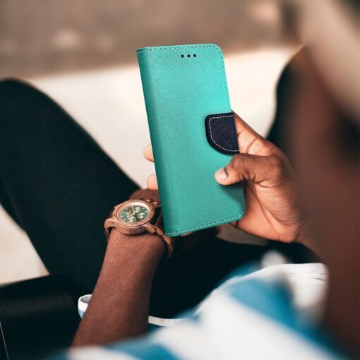 Fancy Book Case für IPHONE 6/6S mint/dunkelblau – Bild 8