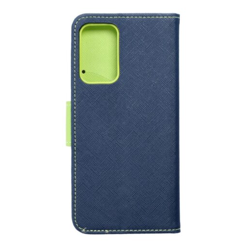 Fancy Book Case für Samsung A52 LTE / A52 5G / A52S dunkelblau/limone – Bild 3