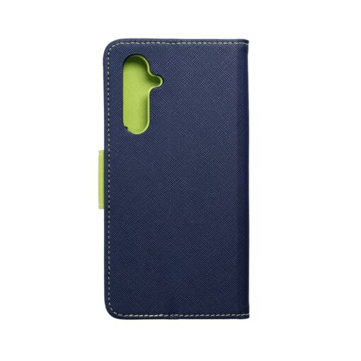 Fancy Book Case für SAMSUNG A54 5G dunkelblau/limone – Bild 10