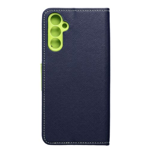Fancy Book Case für SAMSUNG A14 4G / A14 5G dunkelblau/limone – Bild 10