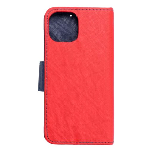 Fancy Book Holster für IPHONE 15 rot / navy blau – Bild 11