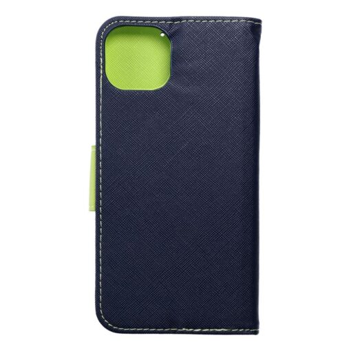 Fancy Book Holster für IPHONE 15 PLUS navy blau / lindgrün – Bild 9