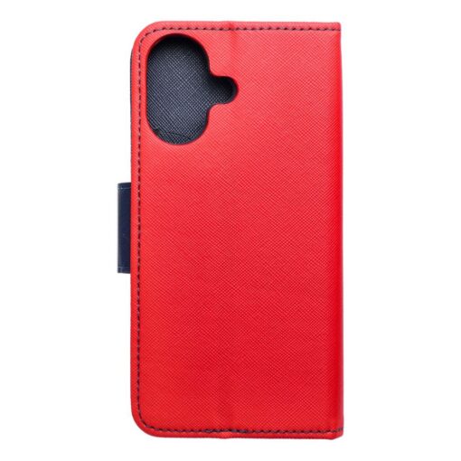 Fancy Book Holster für IPHONE 16 rot / navy blau – Bild 11