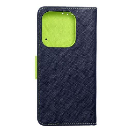 Fancy Book Holster für XIAOMI Redmi NOTE 14 5G navy blau / lindgrün – Bild 10
