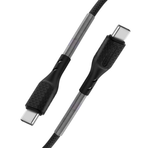 FORCELL Carbon Kabel Typ C auf Typ C 3.0 QC Power Delivery PD 60W CB-02C schwarz 1 Meter – Bild 7