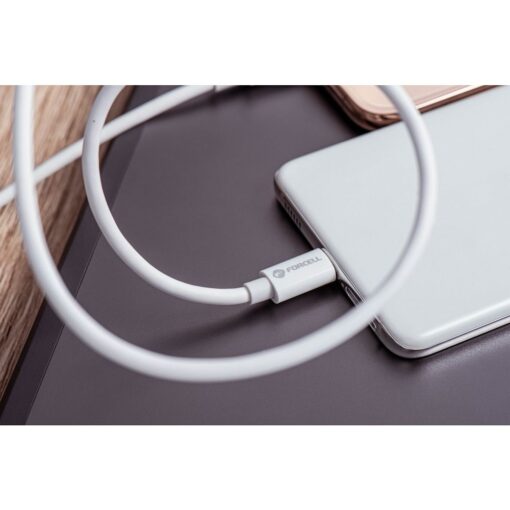 FORCELL F-ENERGY C336 USB A zu Typ C QC4.0 3A 60W Kabel 1 m weiß – Bild 8