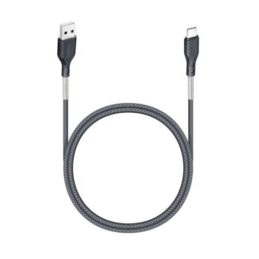 FORCELL Carbon USB zu Typ C 2.0 2.4A Kabel CB-02A schwarz 1 Meter – Bild 4