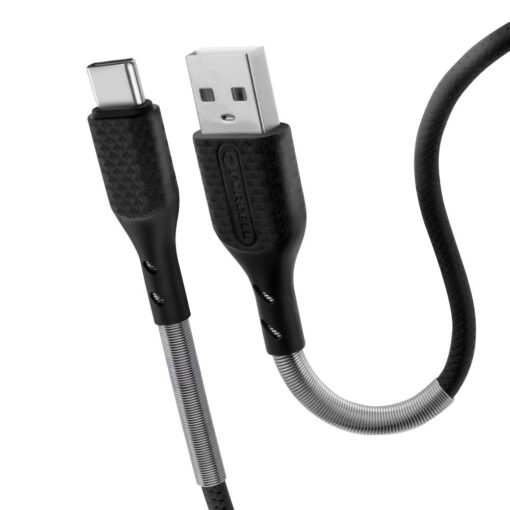 FORCELL Carbon USB zu Typ C 2.0 2.4A Kabel CB-02A schwarz 1 Meter – Bild 6
