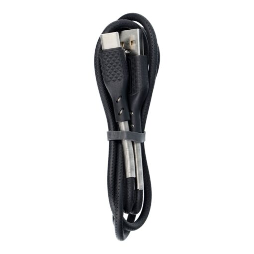 FORCELL Carbon USB zu Typ C 2.0 2.4A Kabel CB-02A schwarz 1 Meter – Bild 8