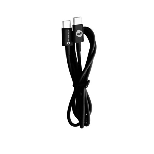 FORCELL Kabel Typ C auf Typ C 2.0 QC3.0 PD 48W C293 TUBA schwarz 1 Meter. – Bild 4