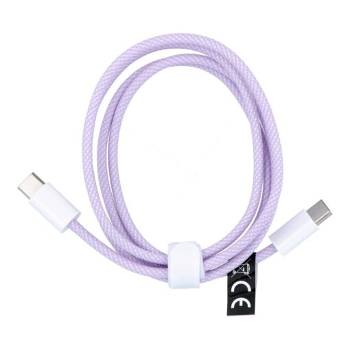 Kabel Typ C auf Typ C Power Delivery PD 60W 3A C263 lila 1 m