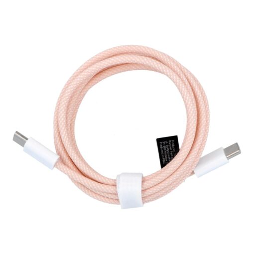 Kabel Typ C auf Typ C Power Delivery PD 60W 3A C263 rosa 1,5 m