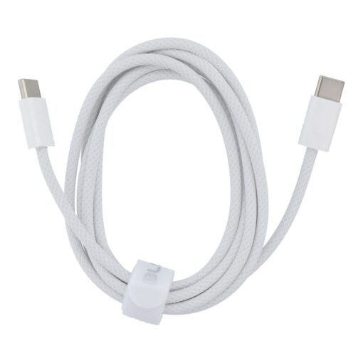 BLUEO Kabel Typ C auf Typ C QC4.0 60MB/S PD60W 1,2M weiß
