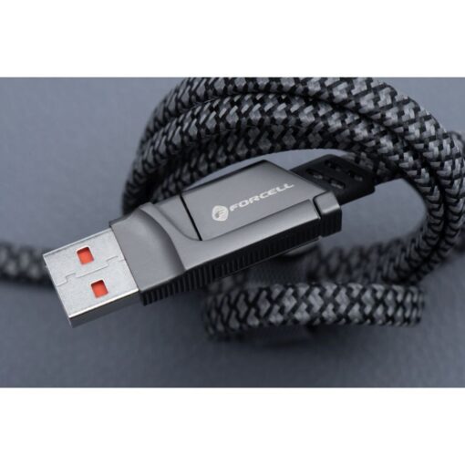 FORCELL F-ENERGY C241 4in1 cable Type C / USB A to Type C / Lightning QC PD 3A 60W 1 m chrome – Bild 5