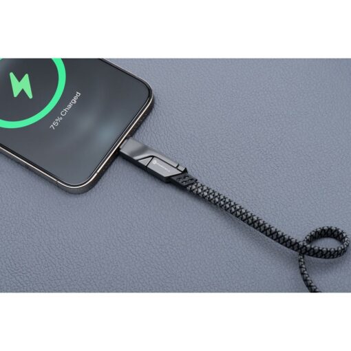 FORCELL F-ENERGY C241 4in1 cable Type C / USB A to Type C / Lightning QC PD 3A 60W 1 m chrome – Bild 8