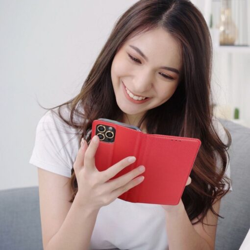 Smart Case Buchholster für SAMSUNG A13 4G rot – Bild 3
