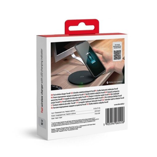 Schnell Induktion Ladegerät (drahtloses Qi) FORCELL Schnellladung 15W – Bild 3