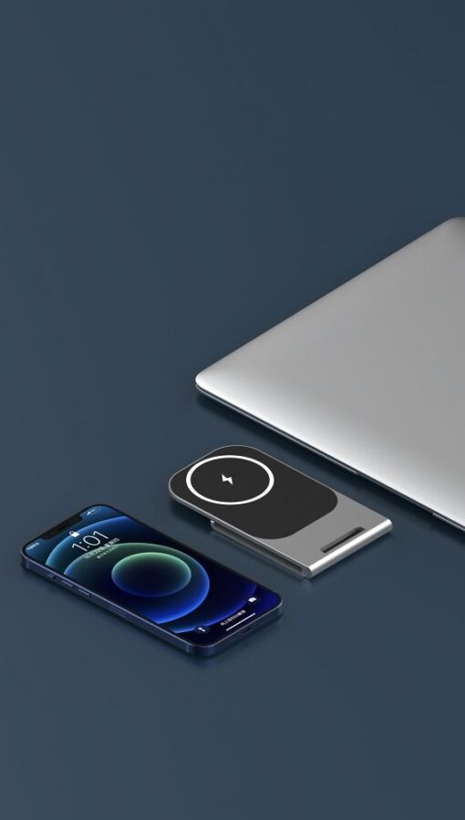 VEGER Schreibtischständer mit induktivem Ladegerät kompatibel mit MagSafe 15W Y56 schwarz – Bild 5