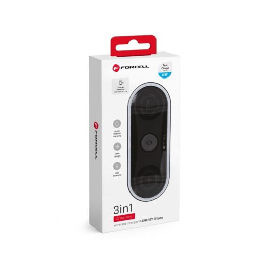 FORCELL F-ENERGY Ellipse 3-in-1 Schnellladegerät 15W Induktives Schnellladegerät – Bild 3