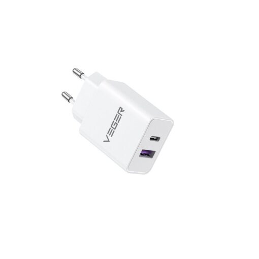 VEGER USB A QC3.0 + Typ C PD 30W Netz-Ladegerät VLS302U weiß – Bild 5