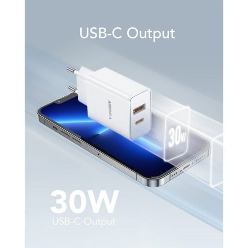 VEGER USB A QC3.0 + Typ C PD 30W Netz-Ladegerät VLS302U weiß – Bild 6