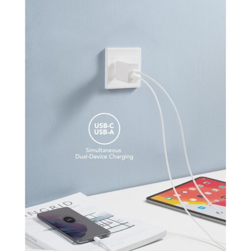 VEGER USB A QC3.0 + Typ C PD 30W Netz-Ladegerät VLS302U weiß – Bild 7