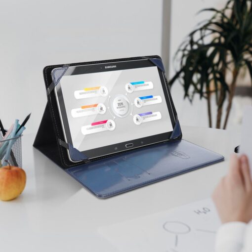 ETUI BLUN UNIVERSAL für Tablet 10" blau (UNT) – Bild 3