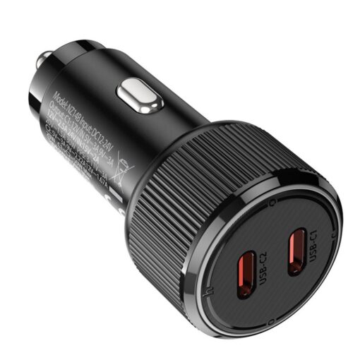 HOCO Autoladegerät 2 x Typ C QC PD 50W NZ14B schwarz – Bild 6