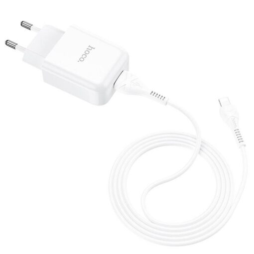 HOCO Netzladegerät USB + Kabel für Lightning 8-pin 2A N2 Vigour weiss – Bild 3