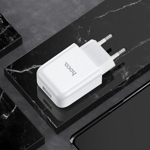HOCO Netzladegerät USB + Kabel für Lightning 8-pin 2A N2 Vigour weiss – Bild 6