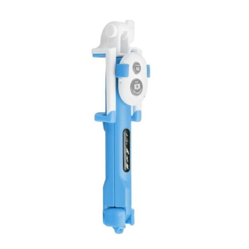 Universal Halterung für Handy und Kamera (selfie set) - mit bluetooth Stativ blau – Bild 4