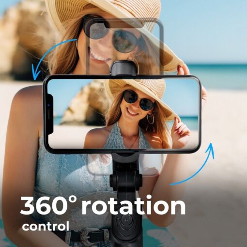 Universal Halterung TRIPOD für Handy und Kamera (selfie set) Bluetooth Schalter SSTR-12 schwarz – Bild 5