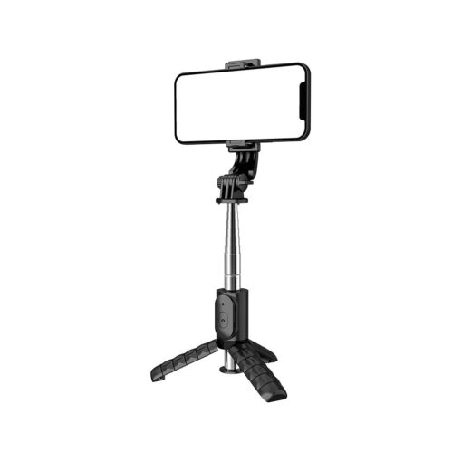 Universal Halterung TRIPOD für Handy und Kamera (selfie set) Bluetooth Schalter Q11 / TR19 schwarz – Bild 5