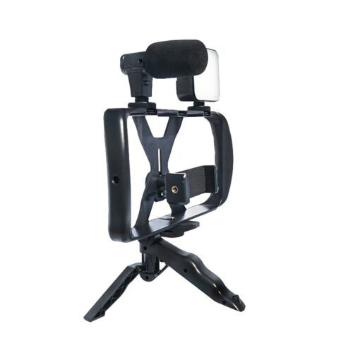 Kit / Selfie-Halter mit Bluetooth-Fernbedienung Stativ für Live-Übertragung mit LED-Licht, Mikrofon, Fernbedienung TL-49T – Bild 6