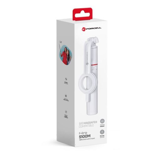 FORCELL F-GRIP MagSelfie S100M Selfie-Halter mit drahtloser Fernbedienung weiß – Bild 3