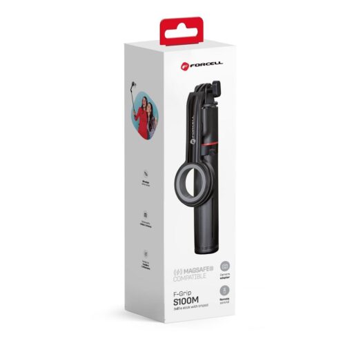FORCELL F-GRIP MagSelfie S100M Selfie-Halter mit drahtloser Fernbedienung schwarz – Bild 3