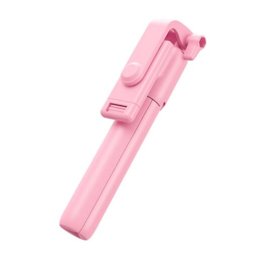 Kit / Selfie-Halter mit Bluetooth-Fernbedienung Stativ + LED blau R1