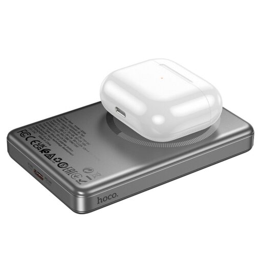 HOCO Powerbank 10 000 mAh kompatibel mit MagSafe PD QC 2A 20W Q26A grau – Bild 3