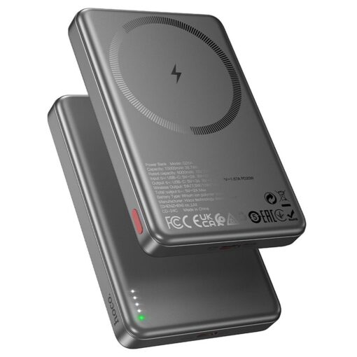 HOCO Powerbank 10 000 mAh kompatibel mit MagSafe PD QC 2A 20W Q26A grau – Bild 4