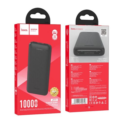 HOCO powerbank 10 000 mAh 2A J111 black – Bild 7