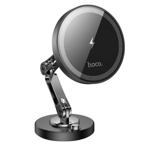EOL HOCO Induktions-Autohalter für das Armaturenbrett kompatibel mit MagSafe 15W HW26 schwarz