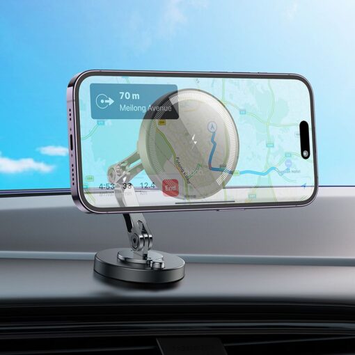 EOL HOCO Induktions-Autohalter für das Armaturenbrett kompatibel mit MagSafe 15W HW26 schwarz – Bild 4