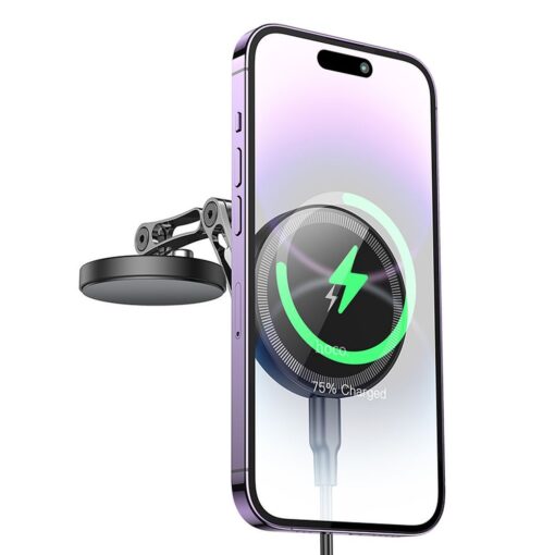 EOL HOCO Induktions-Autohalter für das Armaturenbrett kompatibel mit MagSafe 15W HW26 schwarz – Bild 7