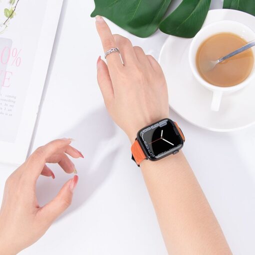 HOCO Armband für Apple Watch 38 / 40 / 41 mm WA18 orange – Bild 3