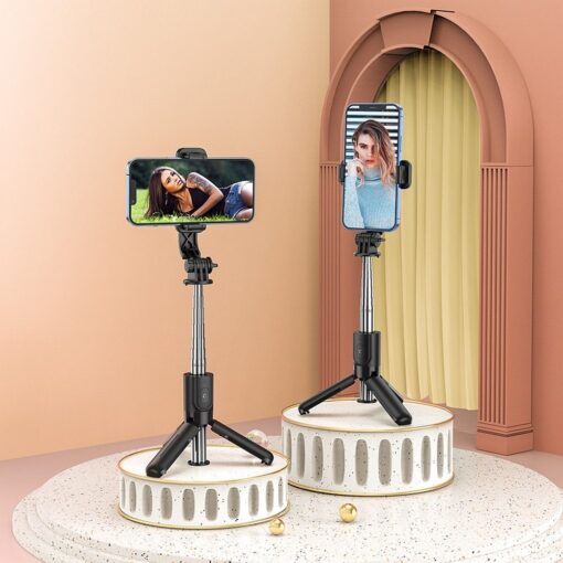 HOCO Selfie Stick Tripod wireless Pilot Figure K17 schwarz – Bild 9