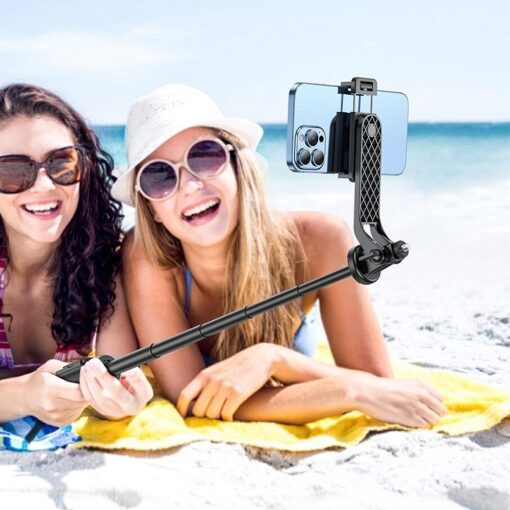 HOCO Selfie-Halter mit kabelloser Fernsteuerung Stativ K21 schwarz – Bild 10